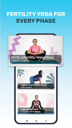 Скриншот 2 — Yog4Lyf: PCOD & Fertility Yoga