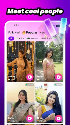 Скриншот 1 — Yoha Lite - Video Chats