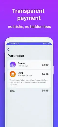 Скриншот 5 — Yolla eSIM: Mobile Data App