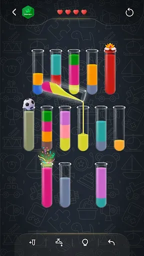 Скриншот 3 — Water Sort : Puzzle game