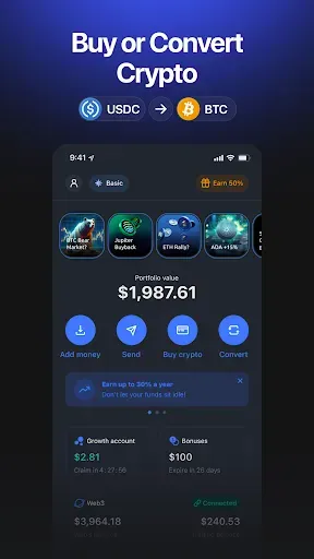 Скриншот 2 — YouHodler: BTC & Crypto Wallet