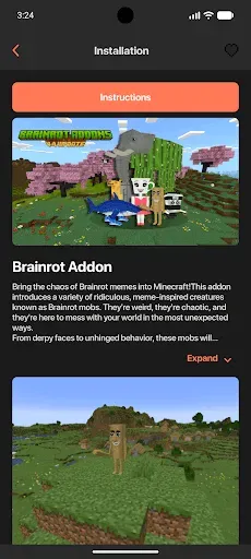 Скриншот 4 — Италиан Брейнрот Minecraft Mod