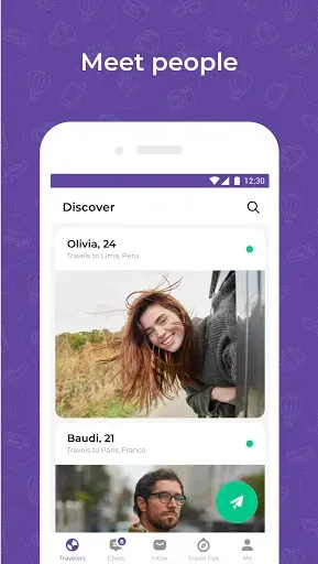 Скриншот 1 — Travel dating: YourTravelMates
