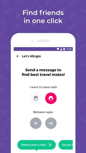 Скриншот 2 — Travel dating: YourTravelMates