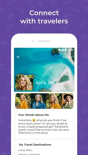 Скриншот 4 — Travel dating: YourTravelMates