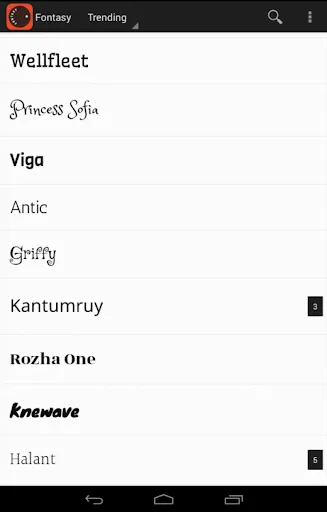 Скриншот 6 — Fontasy - Google Fonts Browser