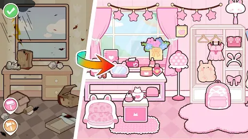 Скриншот 3 — YOYO Decor: Одевание куклы
