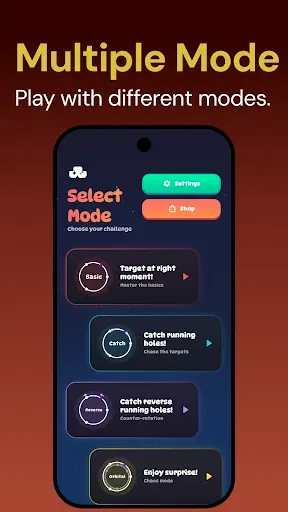 Скриншот 1 — Circle: Reflex Reaction Test