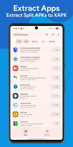 Скриншот 1 — APK & XAPK Extractor