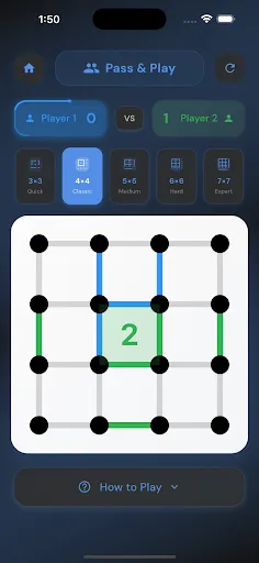 Скриншот 2 — Dot & Box: Line Connect Puzzle