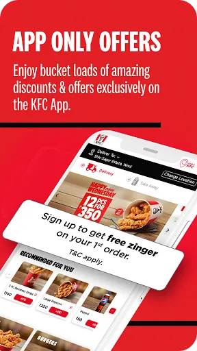 Скриншот 2 — KFC India online ordering app