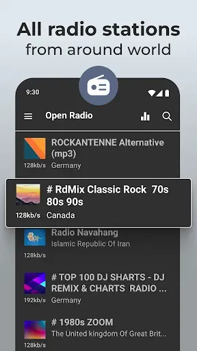 Скриншот 1 — Open Radio - Online FM Radio