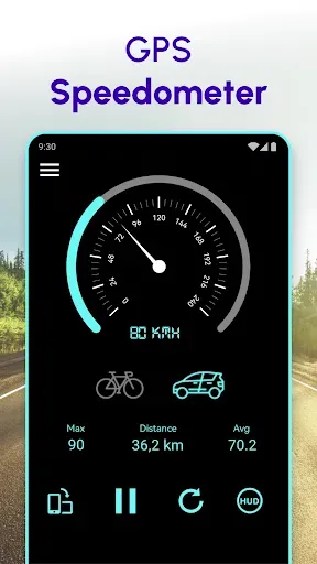 Скриншот 3 — GPS Спидометр Расстояние метр