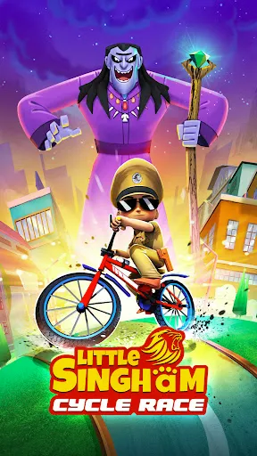 Скриншот 1 — Little Singham Cycle Race