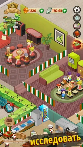 Скриншот 5 — Pizza Tycoon: Idle Restaurant