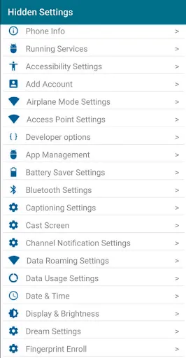 Скриншот 1 — Quick Settings app