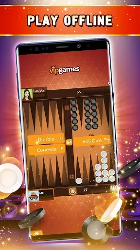 Скриншот 4 — Backgammon Offline・Board Game