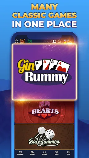 Скриншот 1 — VIP Games: Gin Rummy, Hearts