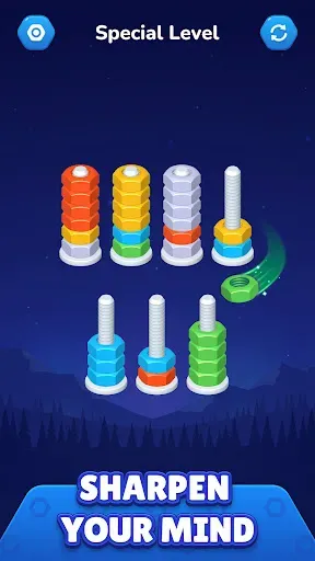 Скриншот 6 — Nut Sort - Color Sort Puzzle