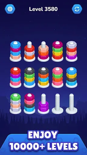 Скриншот 7 — Nut Sort - Color Sort Puzzle