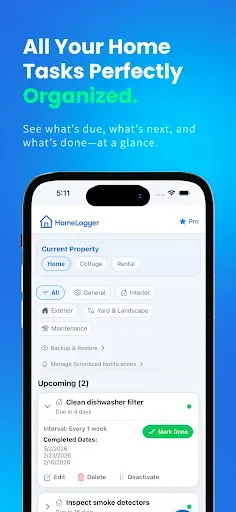 Скриншот 1 — Home Maintenance Reminders