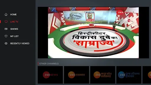 Скриншот 1 — Zee News Live TV, Latest News