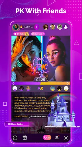Скриншот 3 — Zeep Live - Video Chat & Party