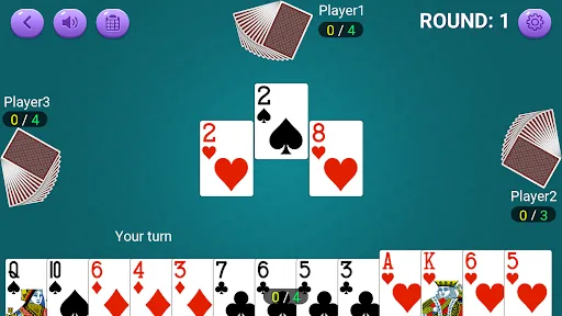 Скриншот 1 — Callbreak : Offline Card Game
