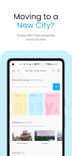 Скриншот 1 — Zolo Coliving - Rent PG Online