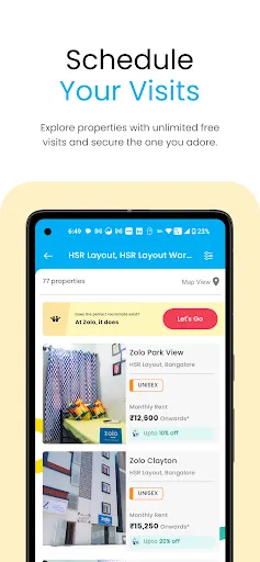 Скриншот 3 — Zolo Coliving - Rent PG Online
