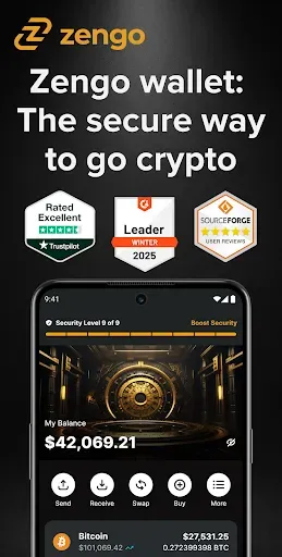 Скриншот 1 — Zengo: Crypto & Bitcoin Wallet