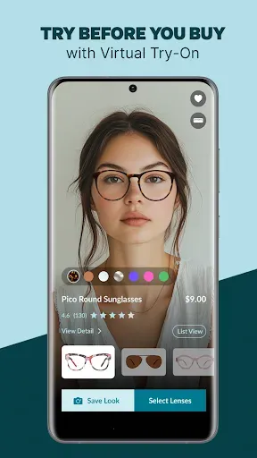 Скриншот 2 — Zenni | Try On & Buy Glasses