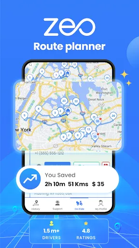 Скриншот 2 — Zeo fast multi stop route plan