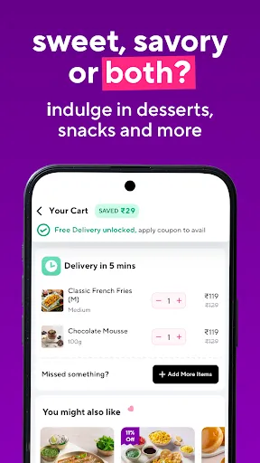 Скриншот 6 — Zepto Cafe: Fresh Food in mins