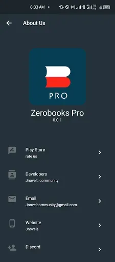 Скриншот 1 — Zerobooks-pro