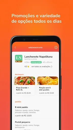 Скриншот 2 — ZERO1 Delivery de Comida