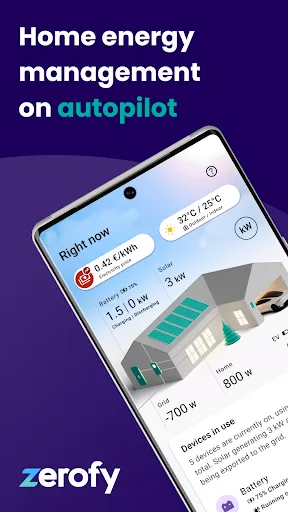 Скриншот 1 — Zerofy: home energy management