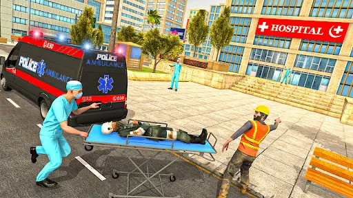 Скриншот 5 — Police Ambulance 3d Game 2023