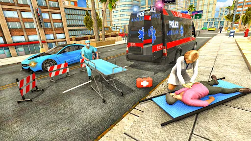 Скриншот 6 — Police Ambulance 3d Game 2023