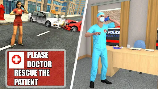 Скриншот 8 — Police Ambulance 3d Game 2023