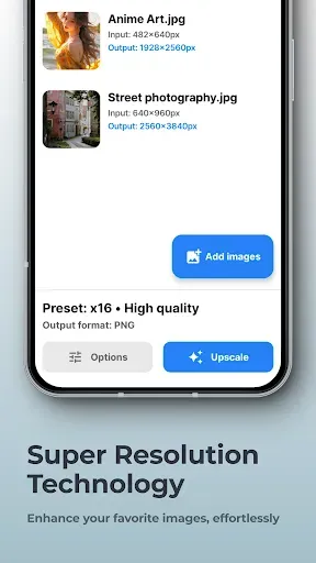 Скриншот 1 — SuperImage Pro - AI Enhancer