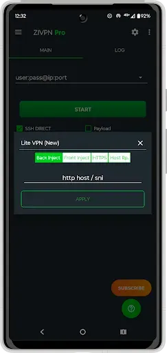 Скриншот 4 — ZIVPN Tunnel (SSH/DNS/UDP) VPN