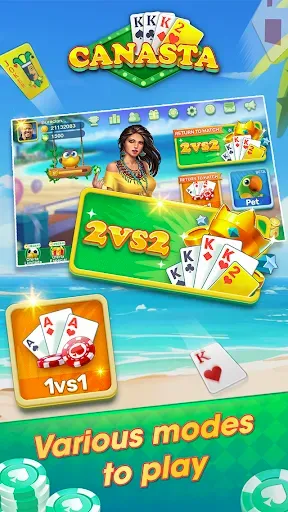 Скриншот 3 — Canasta ZingPlay: Cards