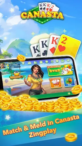 Скриншот 6 — Canasta ZingPlay: Cards