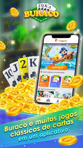 Скриншот 1 — Buraco ZingPlay Jogo de Cartas