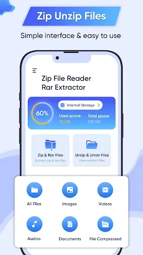 Скриншот 2 — Zip File Reader: Rar