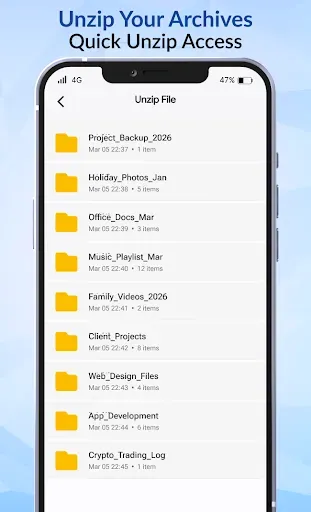 Скриншот 7 — Zip RAR Archiver