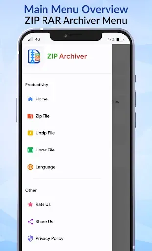 Скриншот 8 — Zip RAR Archiver