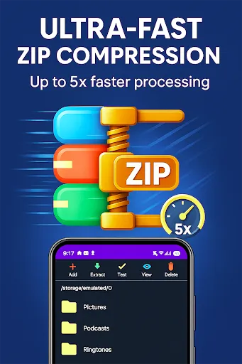 Скриншот 2 — Zip Unzip RAR Extractor