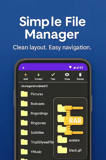 Скриншот 3 — Zip Unzip RAR Extractor
